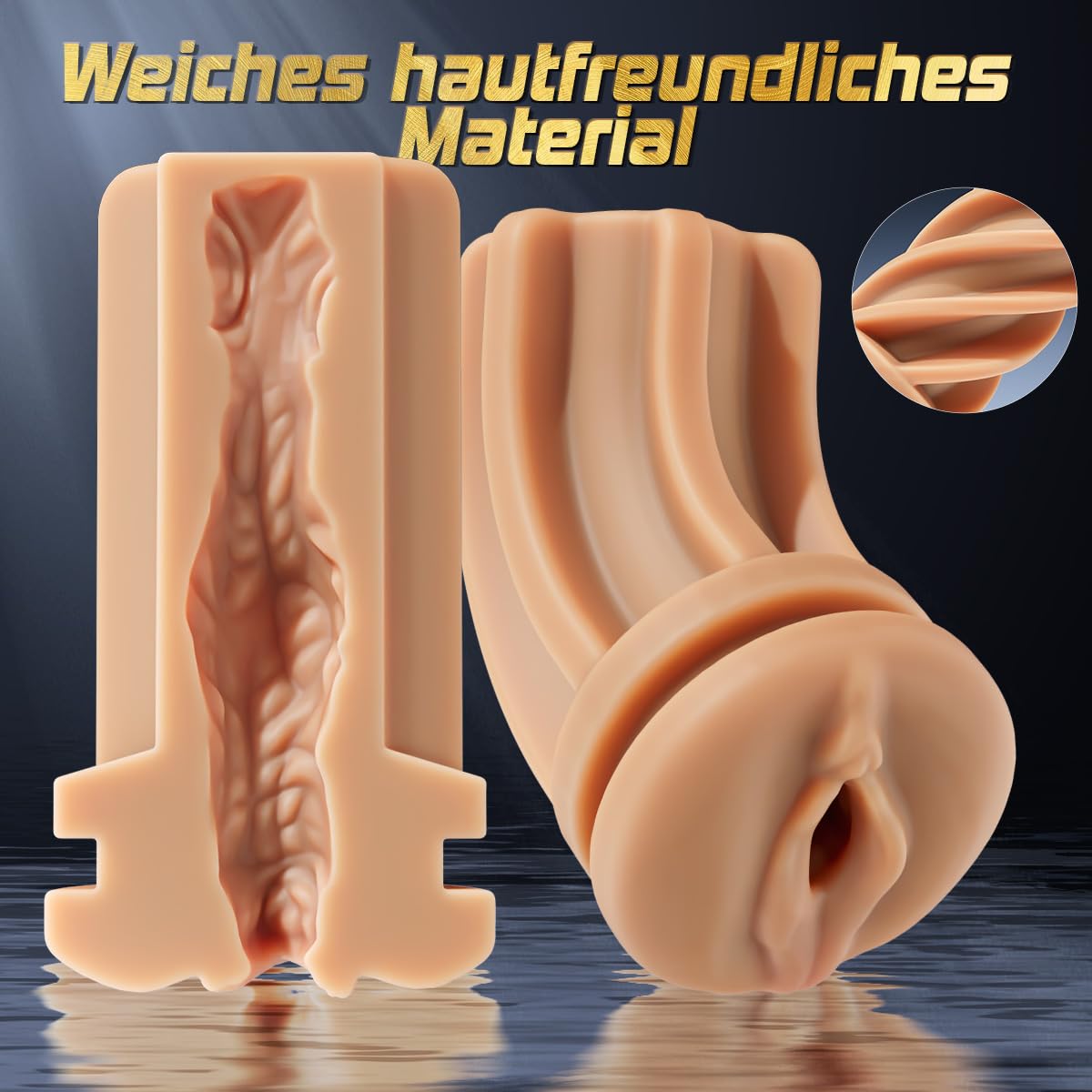 Elektrischer Masturbator Sexmaschine für Männer mit Saugnapf Freihand 360° Verstellbar, 3 Stoßmodi, Rotation & 7 Vibrationsstufen, Austauschbarer Pocket Pussy & Dildo Aufsatz für Männer Frauen & Paare