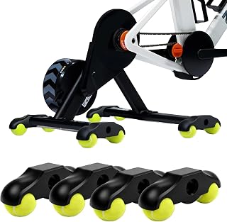 MeYuxg 4 Piezas Rocker Plate Feet con 8 Pelotas de Tenis,Adaptadores de Pie para Bicicleta de Interior,Adaptador de Pie Basculante Portátil para Entrenamiento de Ruedas Wahoo Kickr Core