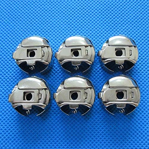 ShineBear 6 Small L Size Pigtail Embroidery Bobbin Cases fits Barudan Melco SWF Tajim