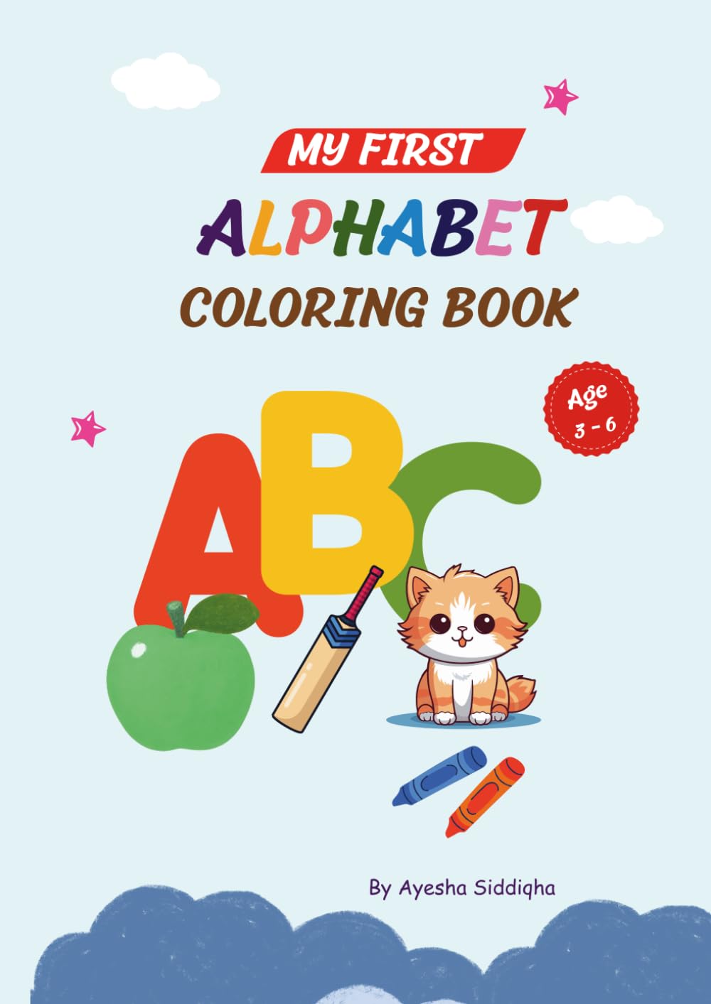 Alphabet Colouring Book: Fun ABC Colouring Pages for Preschool Kids Ages 3-6