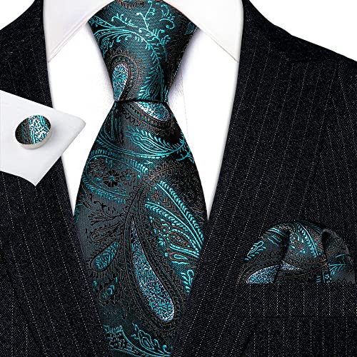 Set de corbata, pañuelo y gemelos para hombre miniatura 2