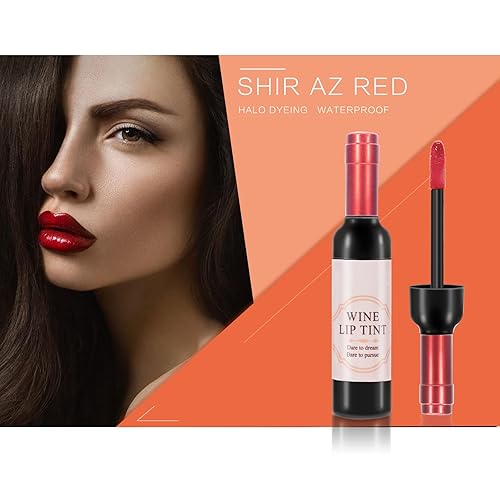 Miniatura 5 de Tinte labial de vino de 6 colores, juego de brillo de labios impermeable de larga duración, juego de lápiz labial líquido mate para niñas y mujeres