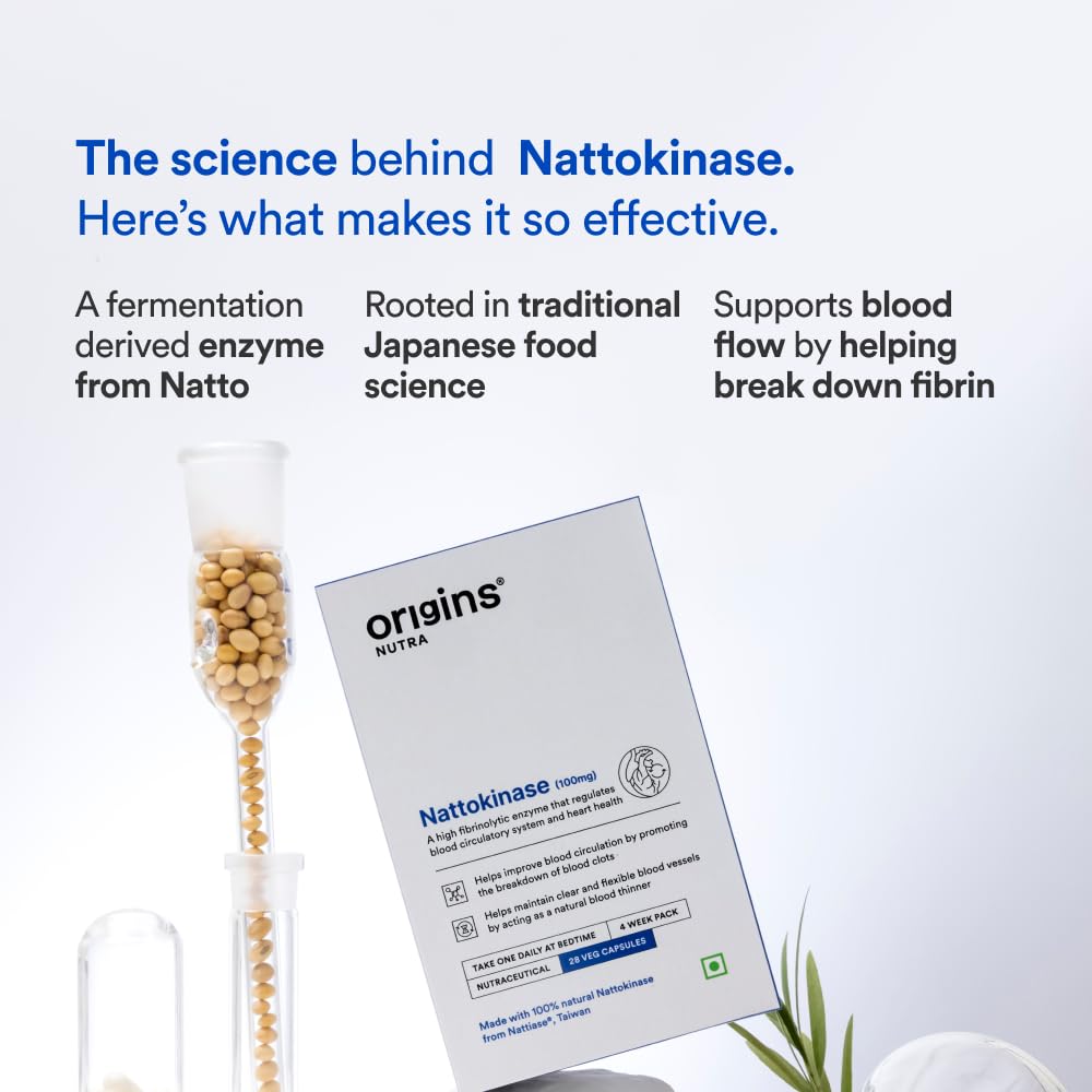 Origins Nutra Nattiase® Nattokinase 2000FU/100 mg | Vitamin K-Free Formula 1