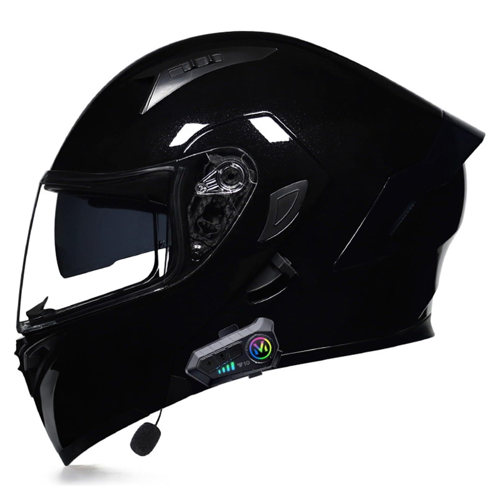 Casque moto modulable Bluetooth L pour trajets quotidiens en scooter