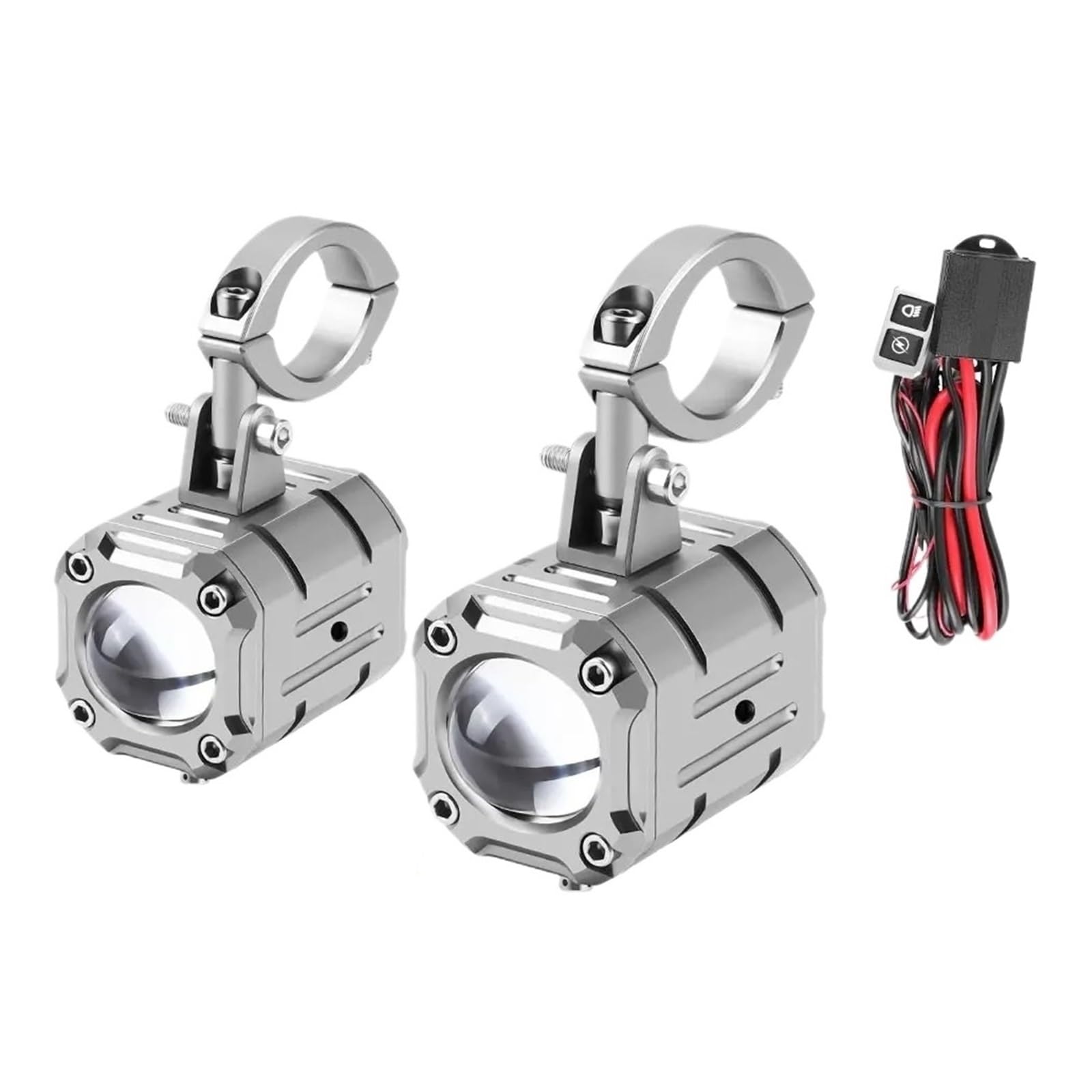 Projecteurs LED moto bicolores étanches pour éclairage de SUV 12V 24V