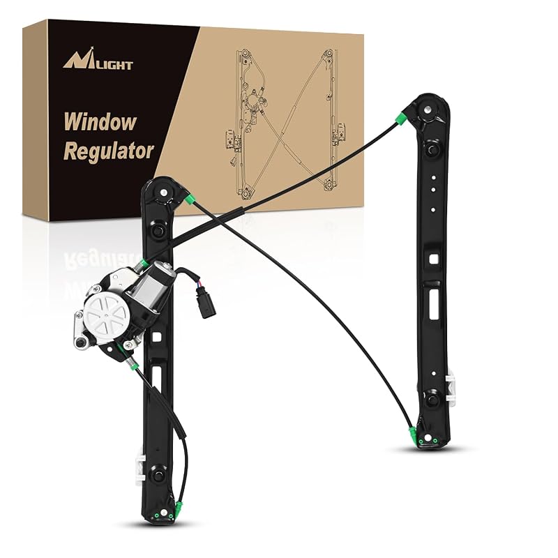 Regulador de vidro elétrico Nilight com motor dianteiro direito para BMW E46 Sedan 1999–2005 – 1 unidade