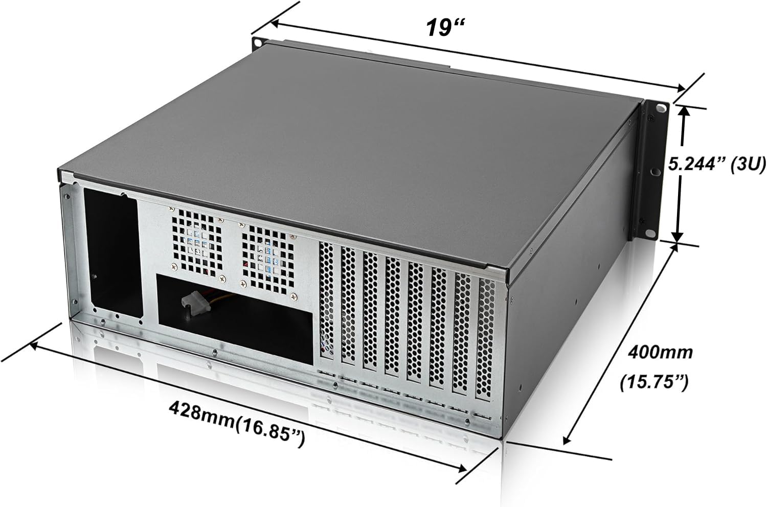 Amazon.co.jp: RackChoice 3U サーバーシャーシ ラックマウントケース