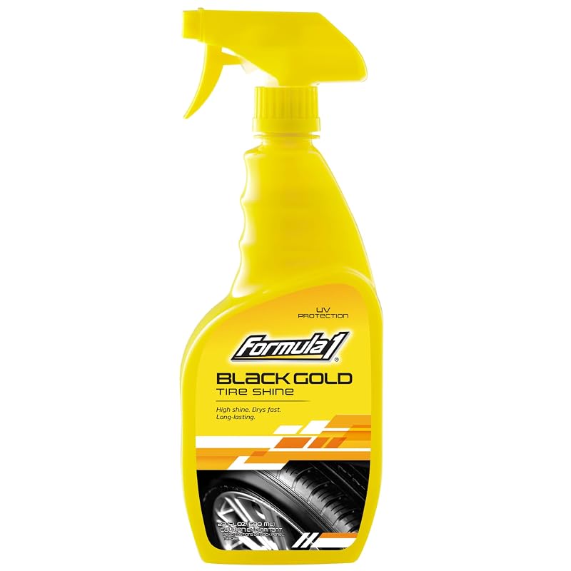 Formula 1 Black Gold Brilho para Pneus e Plásticos, Spray de 680 mL