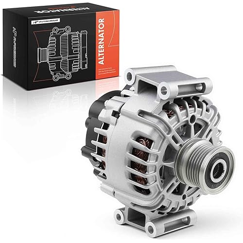 A-Premium Alternator Compatible with Mercedes-Benz W204 C250 2012 2013 2014 2015, R172 SLK250 2012-2015, L4 1.8L, 12V 125Amp Clockwise 6-Groove Clutch Pulley, Replace# 014-154-14-02, A014-154-14-02