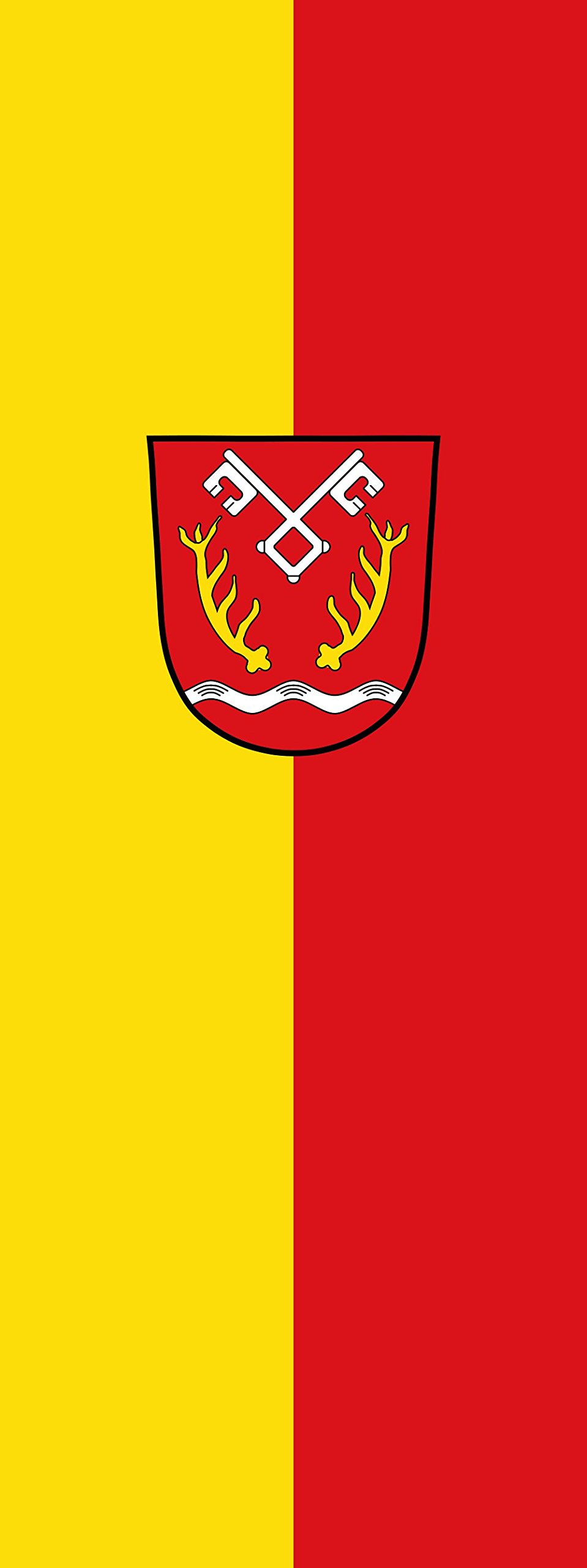 Drapeau Kirchdorf a.d.Amper 400x150cm portrait 6m² pavillon vertical extérieur