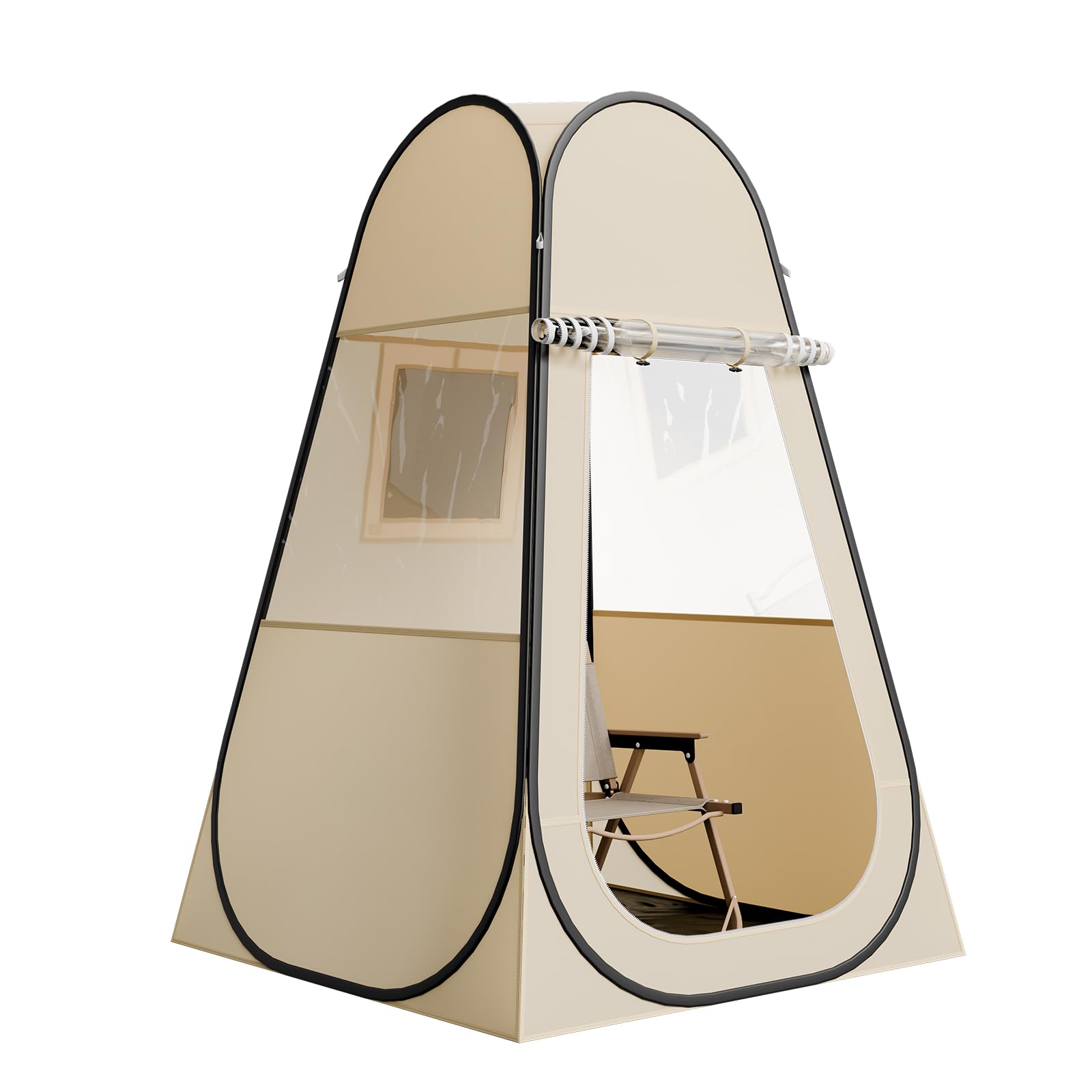 VEVOR Tenda sportiva pop up, 4 misure opzionali, trasparente, tenda a bolle per 1-6 persone, impermeabile per esterni, con tappetino e copertura superiore, tenda a cupola a igloo da giardino, tenda da