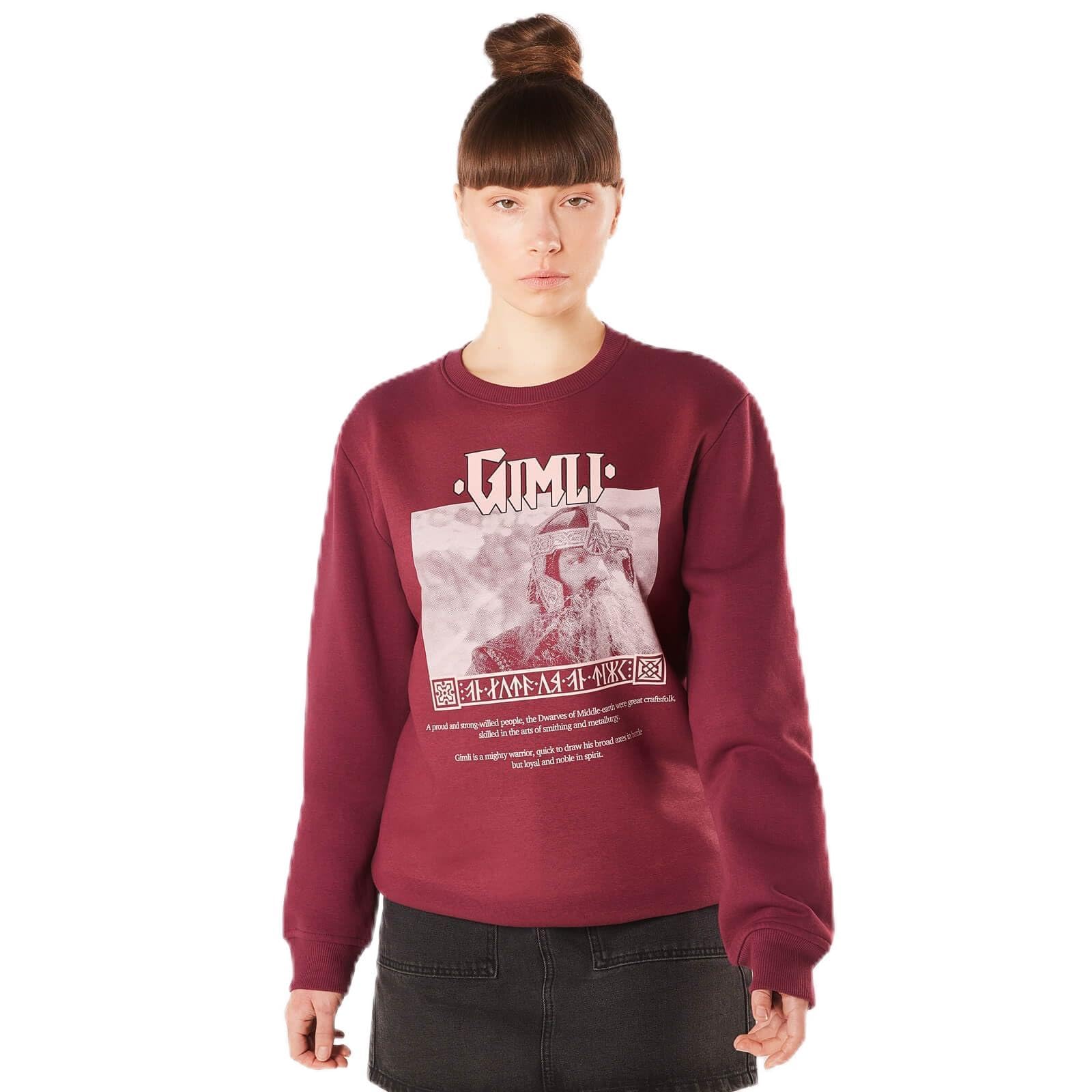 Zavvi Lord Of The Rings Gimli Lord Of The Glittering Rocks Sweatshirt - Burgundy S