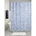 Produktbild iDesign Paisley Duschvorhang | dekorativer Badewannenvorhang in 183,0 cm x 183,0 cm | tolles Duschvorhang Design mit Paisley-Muster| Polyester blau