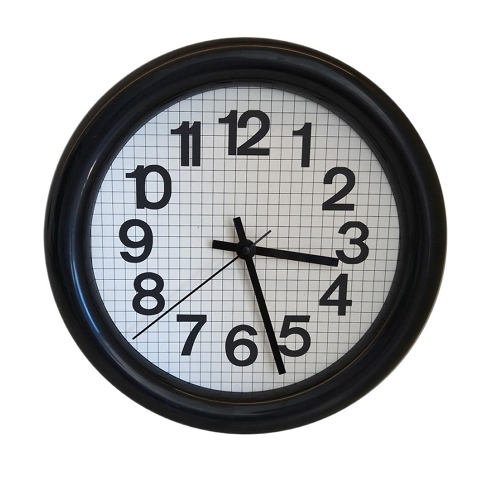 Aioneer Wall Clock Simple And Cute Style Silent Wall Clock Battery Power Furniture Adaptation-Black
