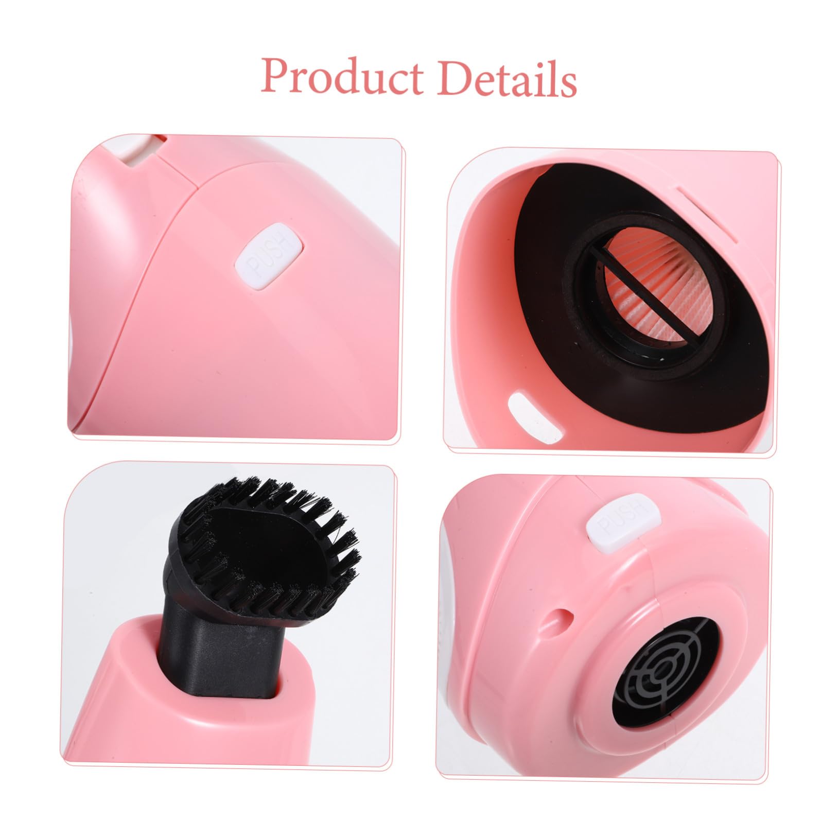 Cabilock Aspiradora de Coche Portátil de Mano Carga USB para Uso Seco y Húmedo para Limpieza de Vehículos y Hogar Miniaspiradora