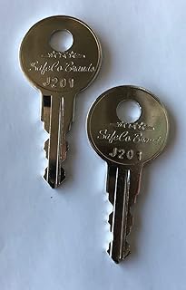 2-Keys For Better Built Tool Box Key Code Series J201 thru J220 SafeCo Brands (J220)