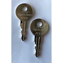 2-Keys For Better Built Tool Box Key Code Series J201 thru J220 SafeCo Brands J201