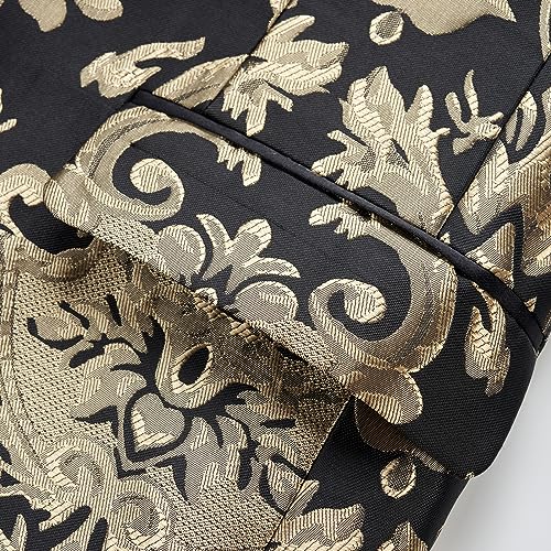 Mgnaie Mens Prom Suits Luxury Floral Tuxedo 2 Piece Embroidered Wedding Dinner Tuxedo Suit Jacket 2024