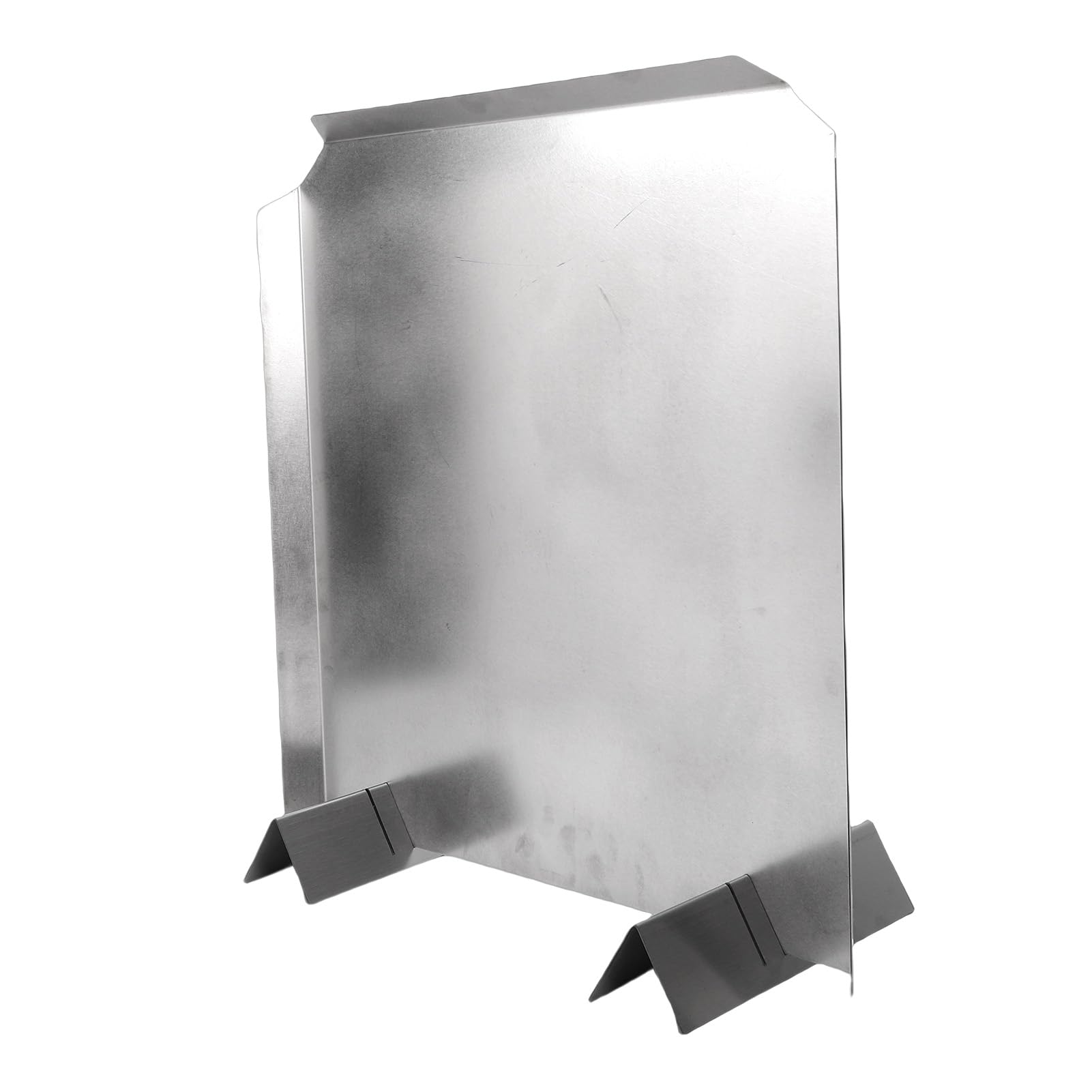 Hitzereflektor aus Edelstahl, Verstellbare Beine, Kaminrückplatte, Wandschutzplatte, Ideal für Effizientes Heizen, 40,6 X 45,7 cm