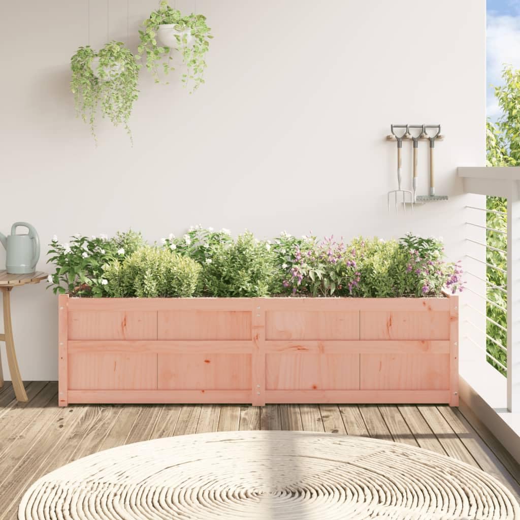 180x50x50 Cm Fioriera da Giardino Douglas in Legno Massiccio, capacità Generosa, Funzione Decorativa, per Gli Appassionati di Fai -da -Te