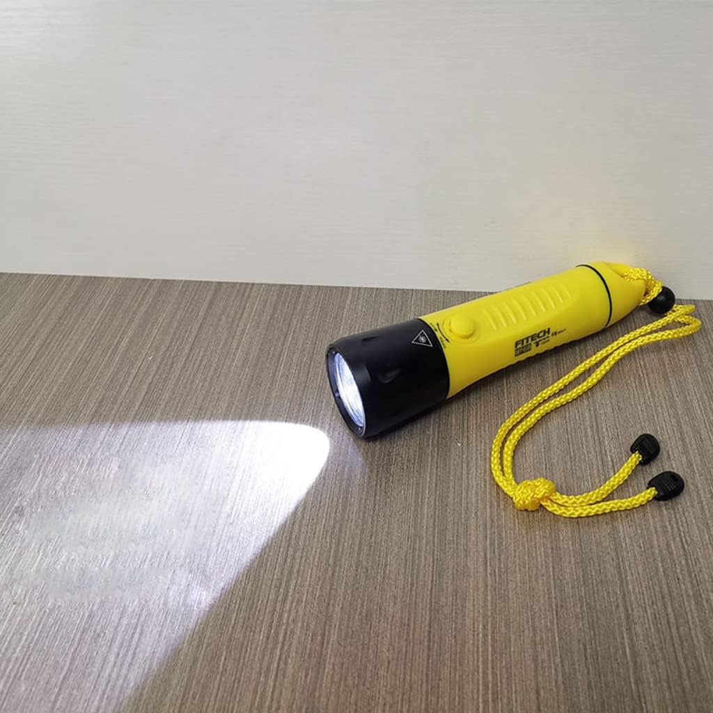 Waterproof LED Flashlanp Underwater Lights 3 Modes for Underwater Sports Black and Yellow 2 Colors to Choose Diving Lamp