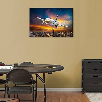 Amazon.co.jp: 飛行機 壁装飾 航空装飾 航空ポスター 飛行機