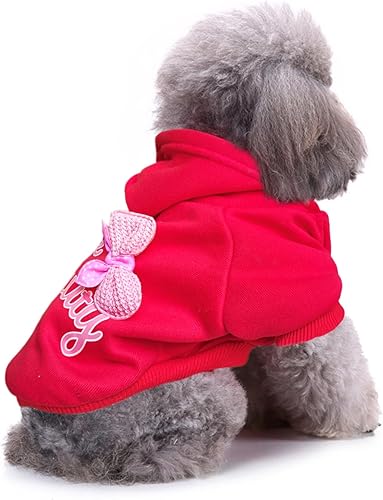 Miniatura 5 de Jecikelon Sudadera con capucha de invierno para perro, ropa cálida para perros pequeños, abrigo de chihuahua, ropa para cachorros y gatos (XXS,