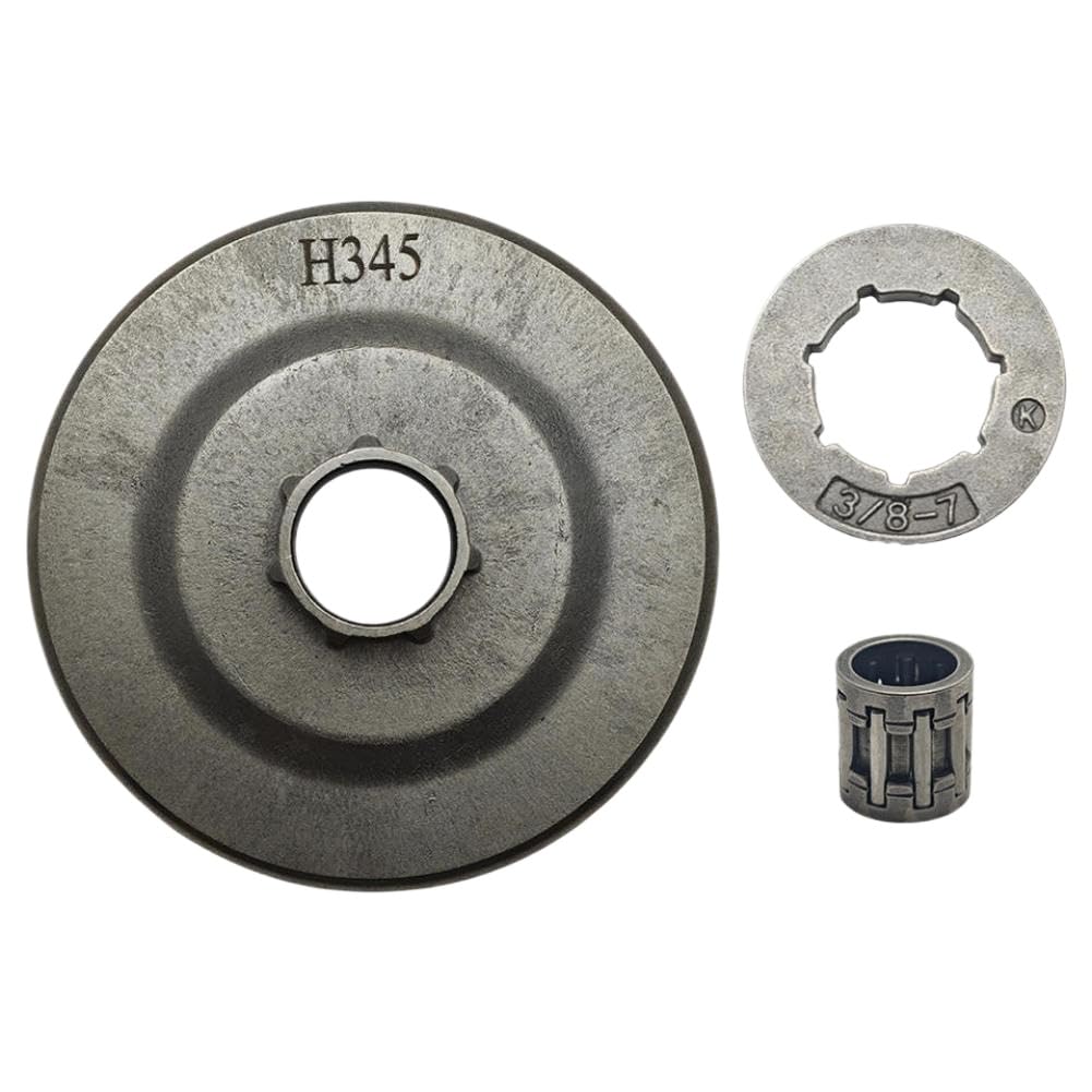 Kette Kupplung Trommel Kettenrad Felge Nadelkäfig 3/8 Zoll 7T kompatibel mit 445 450 E 345 340 346XP 350 351 353 Kettensäge