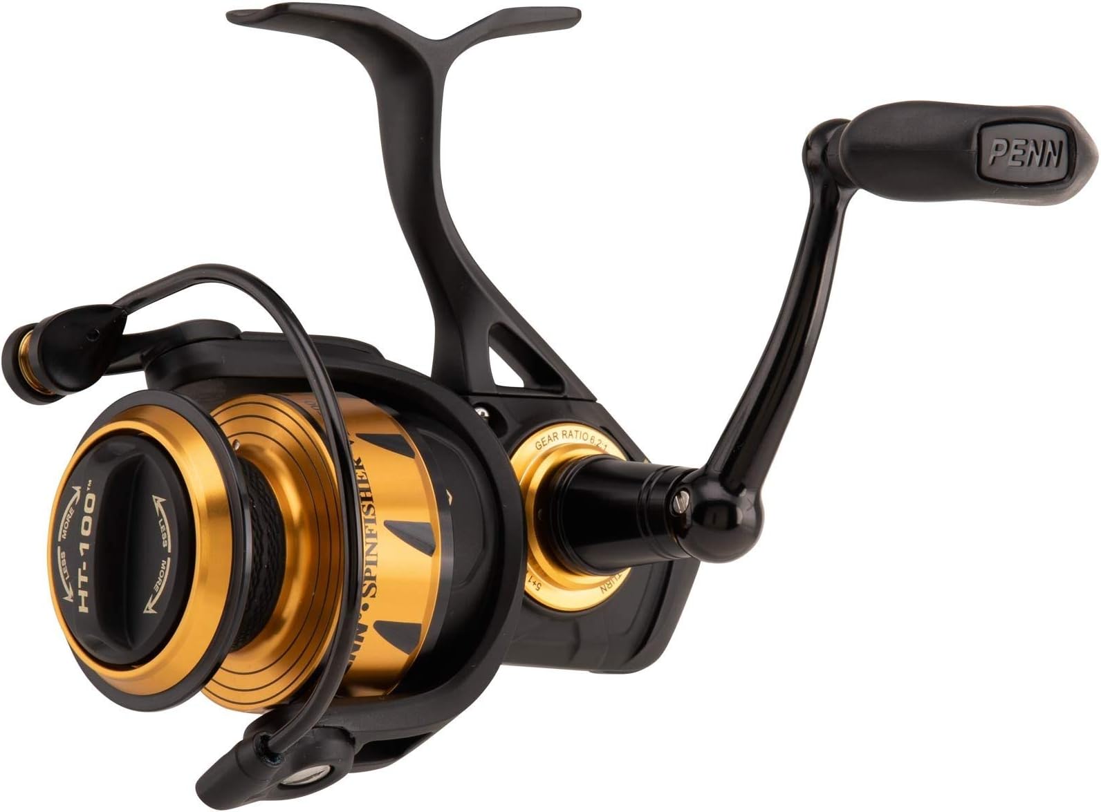 Spinfisher VI Spinning Reel, Sea Fishing Spinning Reel, Black / Gold