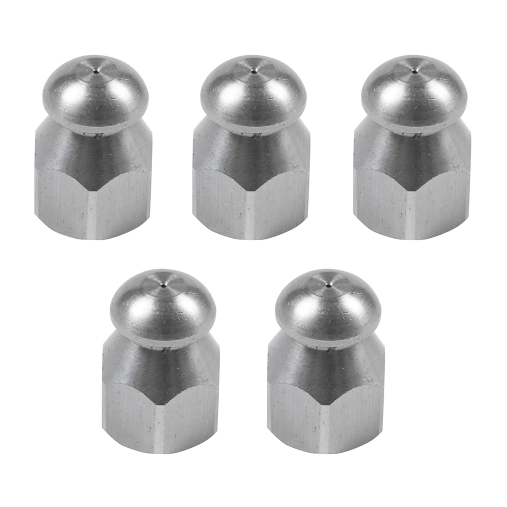 Jnchdghwa Gray 5X Pipe Jetter Pressure Washer Drain Sewer Cleaning Pipe Jetter Rotary Nozzle 5 Jet (1/4 Inch)