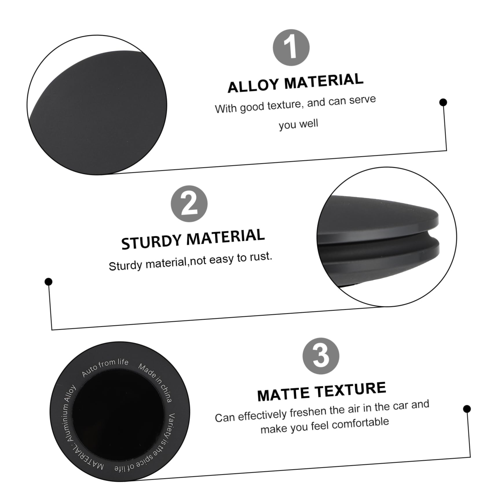 Gatuida 3sets Diffusore Per Auto Di Auto Facile Da Installare Design Semplice e Sostituibile Gadget Per Per Amici e Familiari