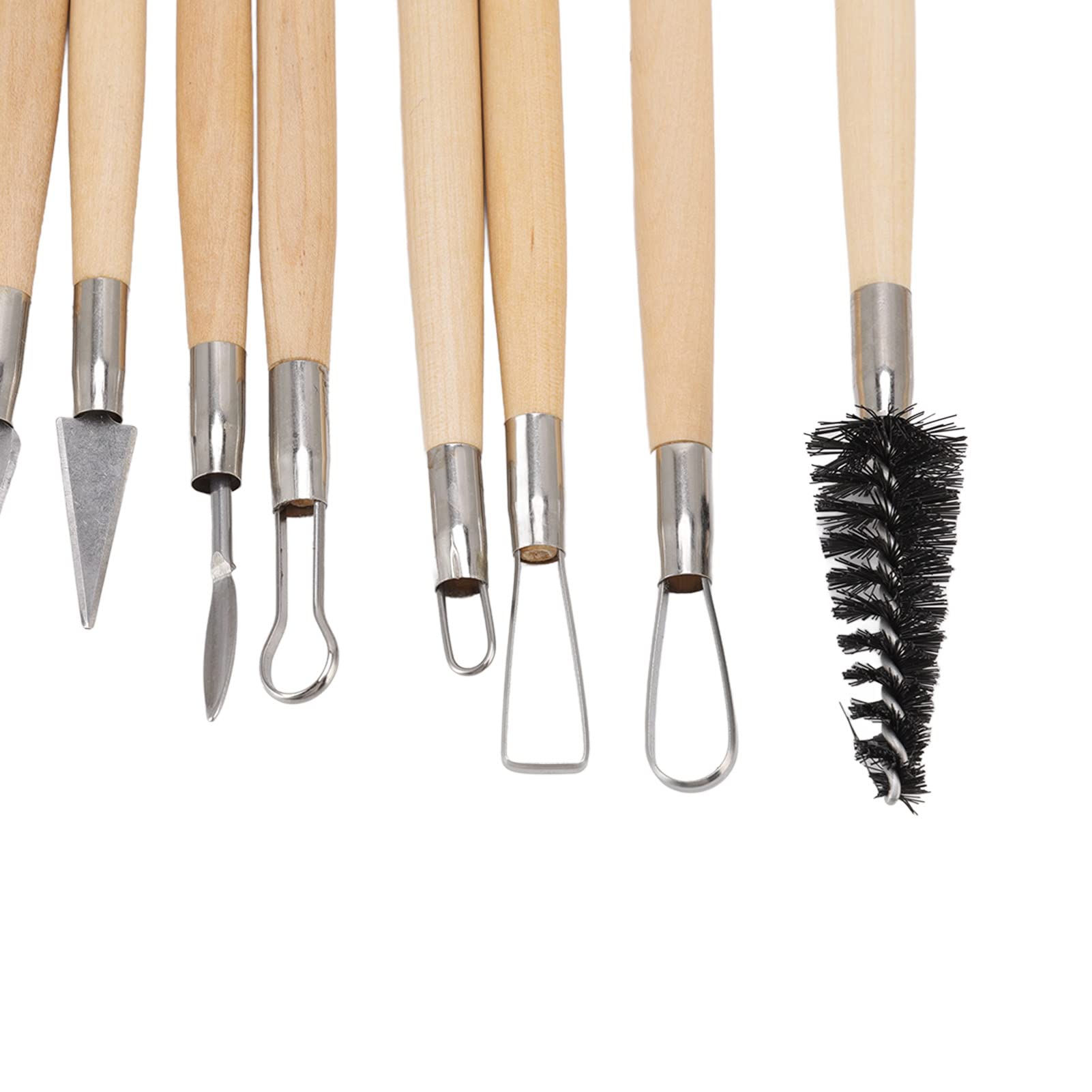 TOPINCN 61-teiliges Ton Werkzeug Set, Modellierwerkzeuge aus Polymer-Ton Exquisite Vielseitige Ton-Schnitzwerkzeuge mit Segeltuchtasche für Anfänger und Experten