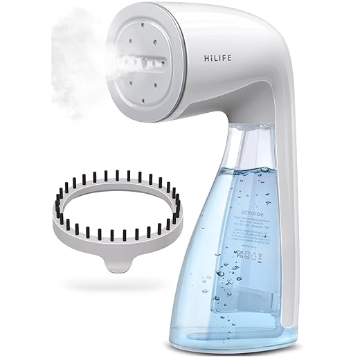 HiLIFE Upgraded Steamer for Clothes, Handheld Portable Design, 1100W Powerful Steam, 300ml Larger Tank & No Leak Tech, 30S Fast Heat-up, Quick Wrinkle Remover, Compact Size for Travel, ONLY 120V