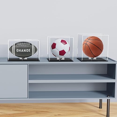 Miniatura 28 de vitrina acrílica, caja de acrílico transparente con base mate y tapa para exhibición, vitrina grande para figuras de acción, almacenamiento