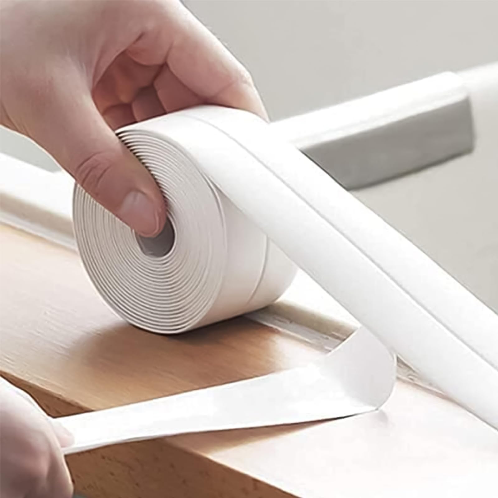 SITTELLA Water and Oil Proof Duct Tape, Heavy Duty Self Adhesive Anti Skid Caulk Tape for Bathroom and Kitchen Corners sealing (320 CM) (WHITE, 1 Pc) (B09WDN2T16) Amazon Price History, Amazon Price Tracker