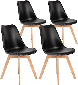 OLIXIS Dining Chairs Set of 4, Mid-Century Modern Dining Chairs