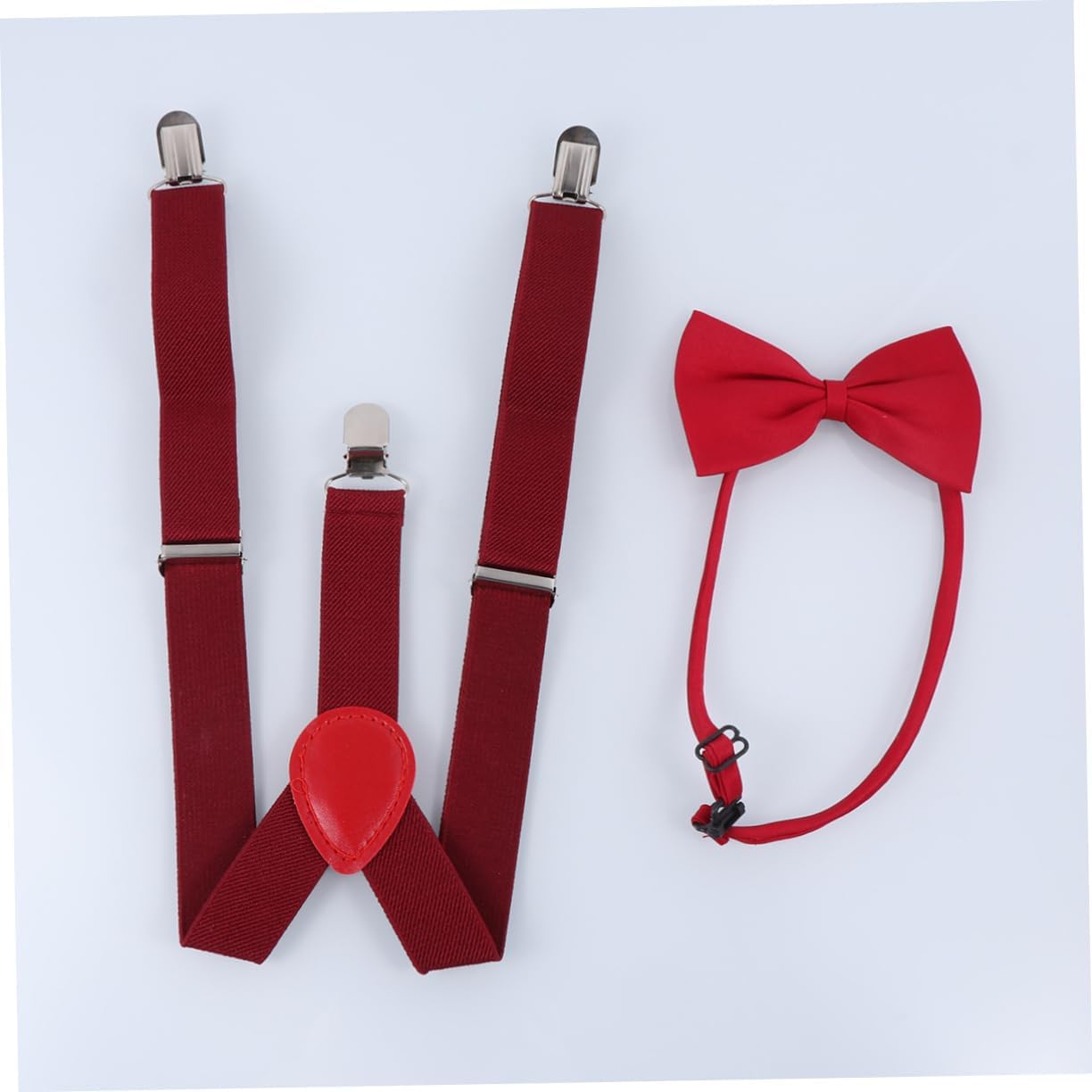 Tie and Band for Outfit Bow Ties for Boys Idea Boys Necktie Mens Black Suspenders Suspenders