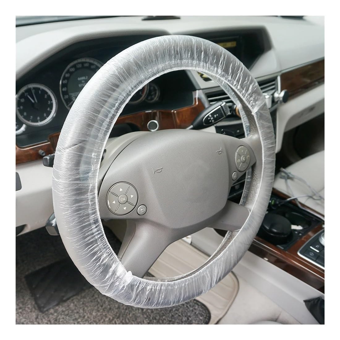 Accessori anti-polvere per coprivolante monouso elastico per auto universale per camion per