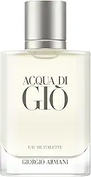 Armani Beauty, Acqua di Giò Eau de Toilette, Giorgio Armani, Perfume Masculino Refilável, Fragrância Cítrica, Aquática e Fresca com Notas de Bergamota, Cedro, Patchouli, Jasmim e Almíscar