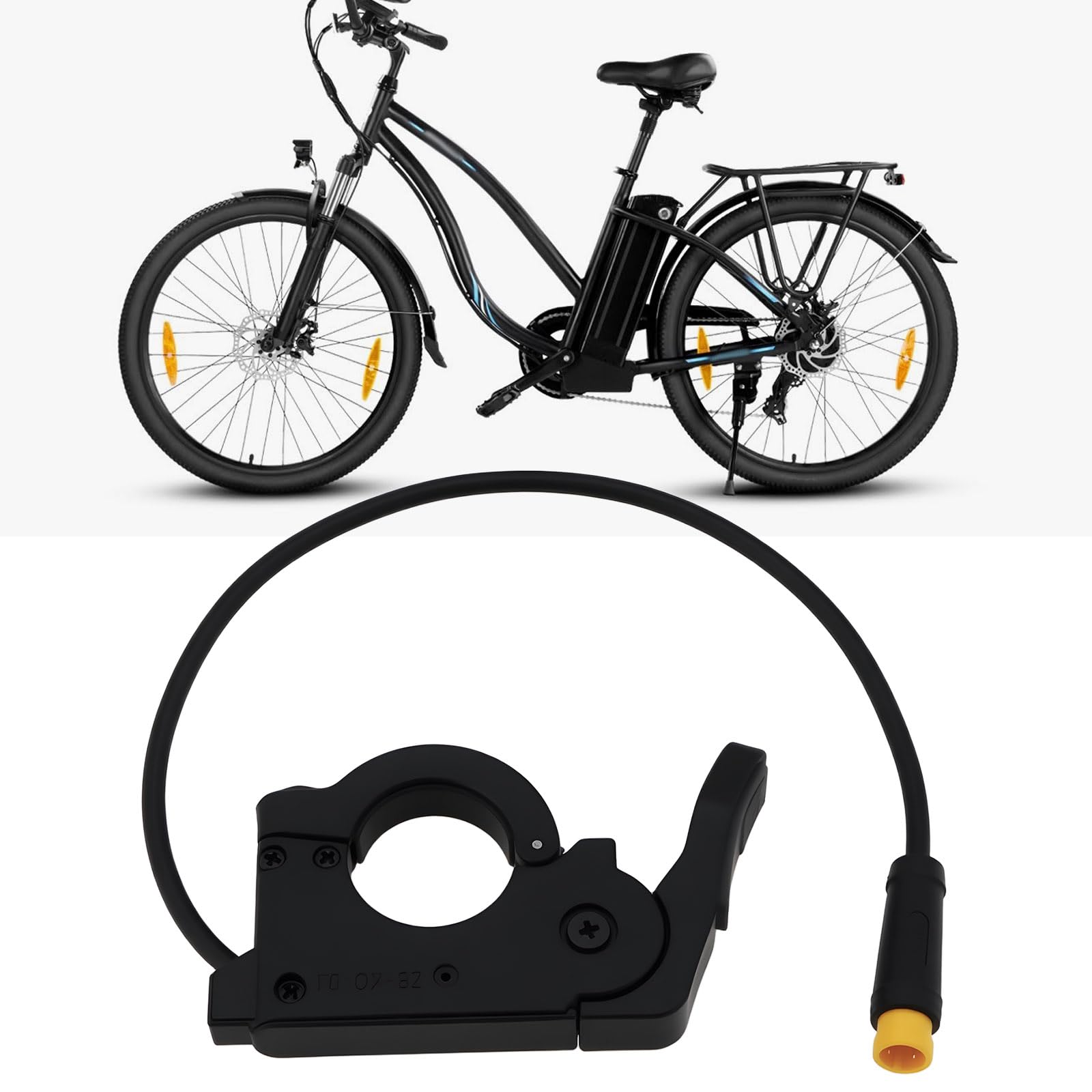 Rower elektryczny przepustnica kciuka M8 wodoodporna wtyczka męska 3PIN kompatybilna z Bodywel E Bike, 24 cm