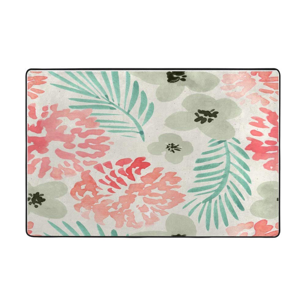 Tapis très doux pour chambre d'enfant et salon cosy aquarelle