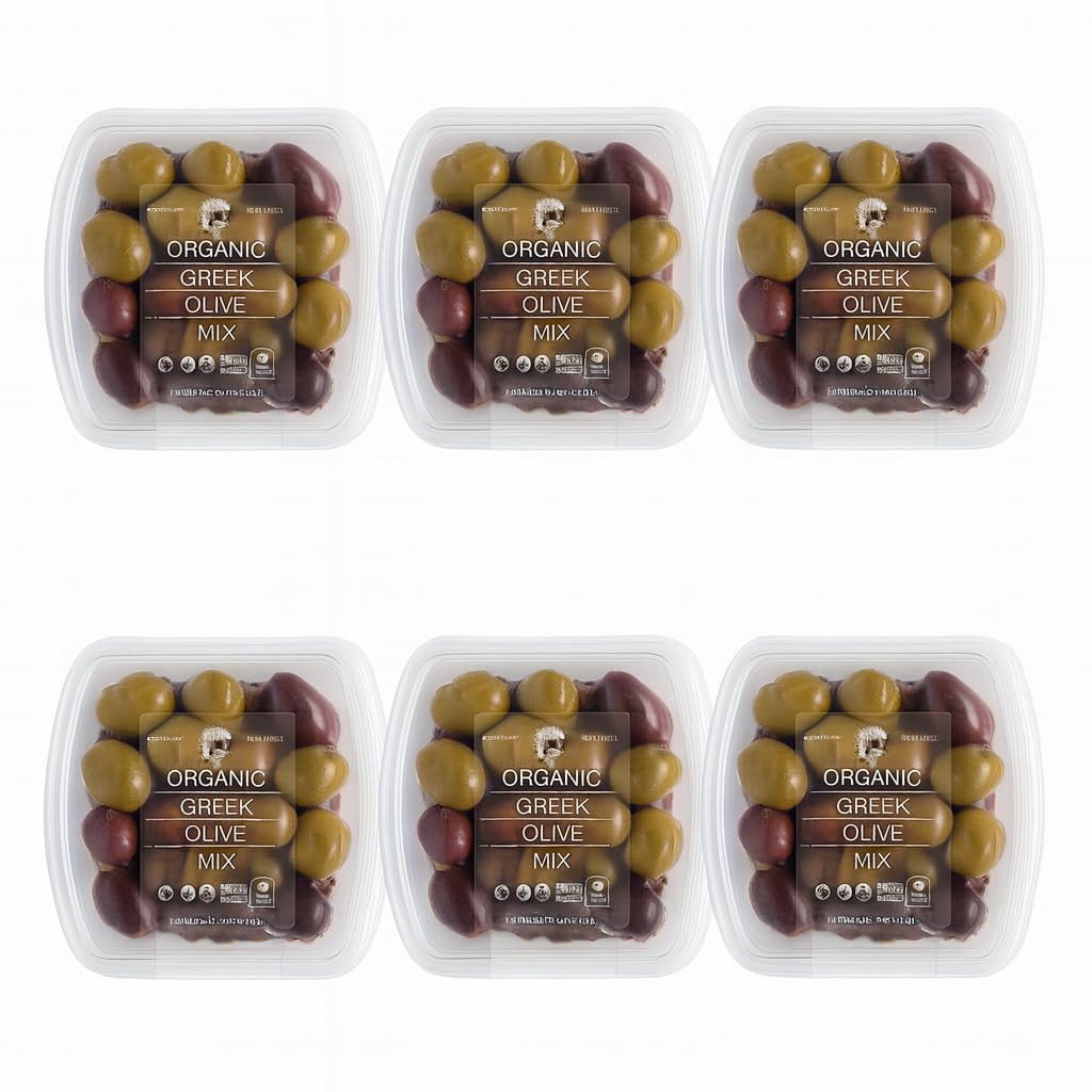 Divina, Organic Greek Olive Mix, 6.3 Ounce(pack of 6)