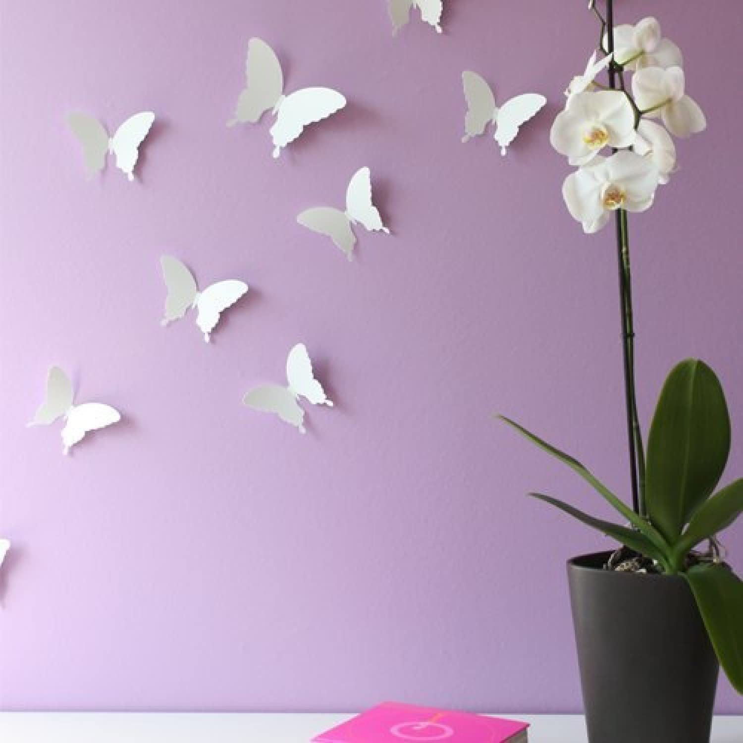 JAAMSO ROYALS White 3D Butterfly Stickers for Wall, Butterfly Decoration Items, Butterfly Stickers, Butterfly Wall Decor, Butterflies, Butterflies for Wall Decoration 12 pcs (B07F61NCKQ) Amazon Price History, Amazon Price Tracker