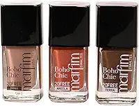 Kit 3 Esmaltes Marfim | Pincel Anatômico, Hipoalergênico, Longa Duração, Secagem Rápida (Duna + Argila + Terra)