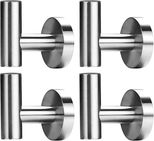 Miniatura 8 de Ganchos dorados para toallas de baño, ganchos de acero inoxidable resistentes para colgar en la puerta, toalla, ropa, armario, esponjas, ganchos de