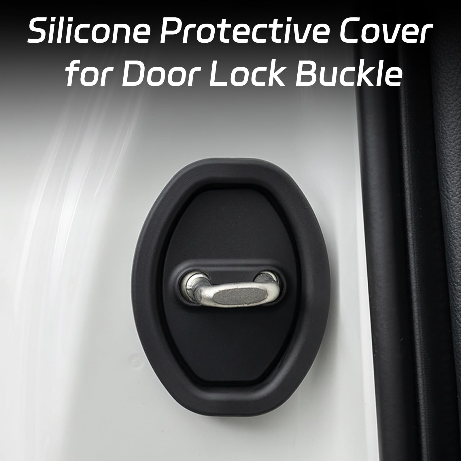 fKiZanthene Car Door Lock Cover Silicone Shock Absorber - Image 3