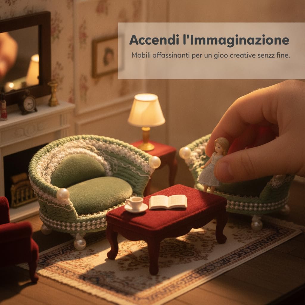 Mobili Casa delle Bambole 1:12, style to 4 | Rivestimento in tessuto, Articoli per Modellismo, Ricreare Ambienti Interni, Per Bambini e Ragazzi