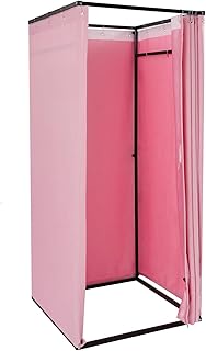 Clothing Store Fitting Room with Hemp Fabric Curtain Privacy Protection ...