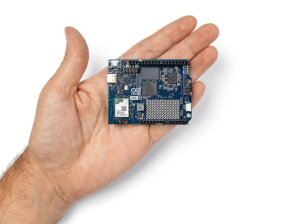 Arduino® UNO™ Q 2GB[ABX00162] - Carte Hybride, microprocesseur Qualcomm Dragonwing QRB2210 (MPU) et microcontrôleur STM32U585 (MCU), AI Vision, Voice, IoT, Robotics, Linux Debian OS, Wi-FI 5, USB-C