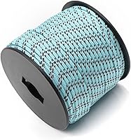 Vista 18 de Cuerda de nailon trenzada sólida de 1/8 pulgadas (3mm) de 164 pies, 5 hebras, paracord, cuerda delgada para manualidades, multiusos, resistente a